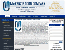 Tablet Screenshot of mackenziedoor.com